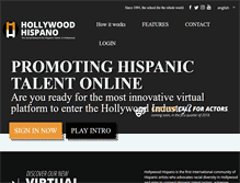 Tablet Screenshot of hollywoodhispano.com